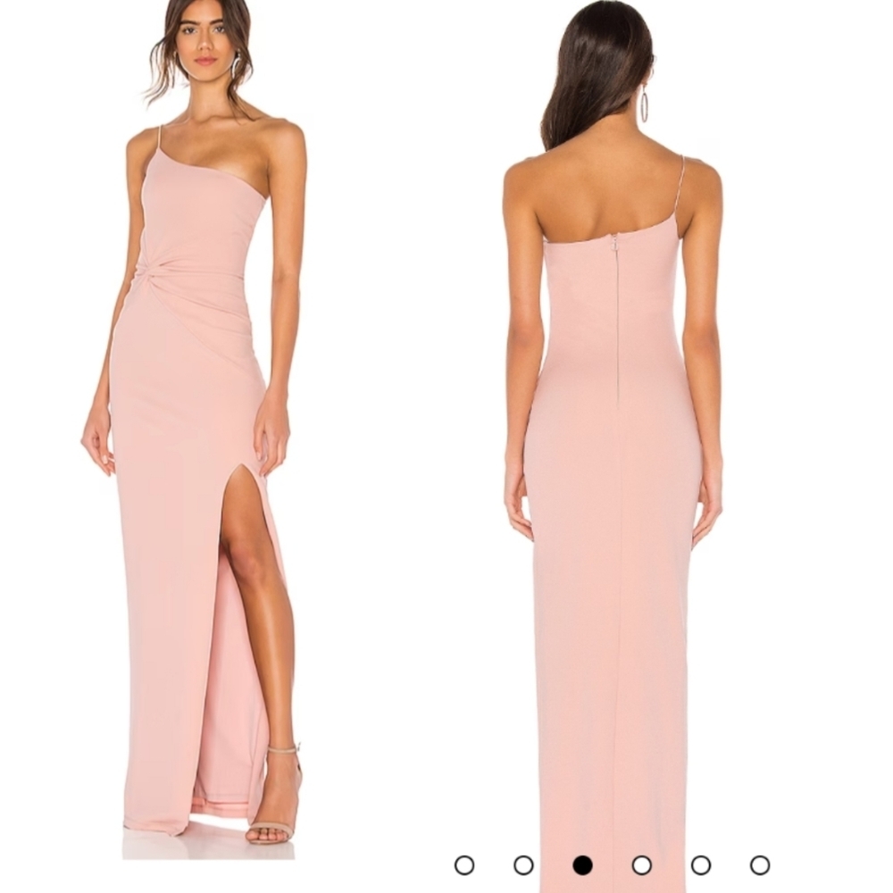 Nookie One-Shoulder Blush Pink Gown